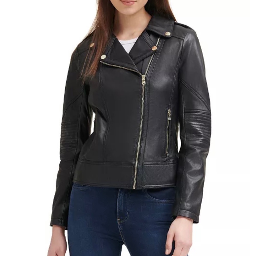 Women’s M Leather Moto Jacket